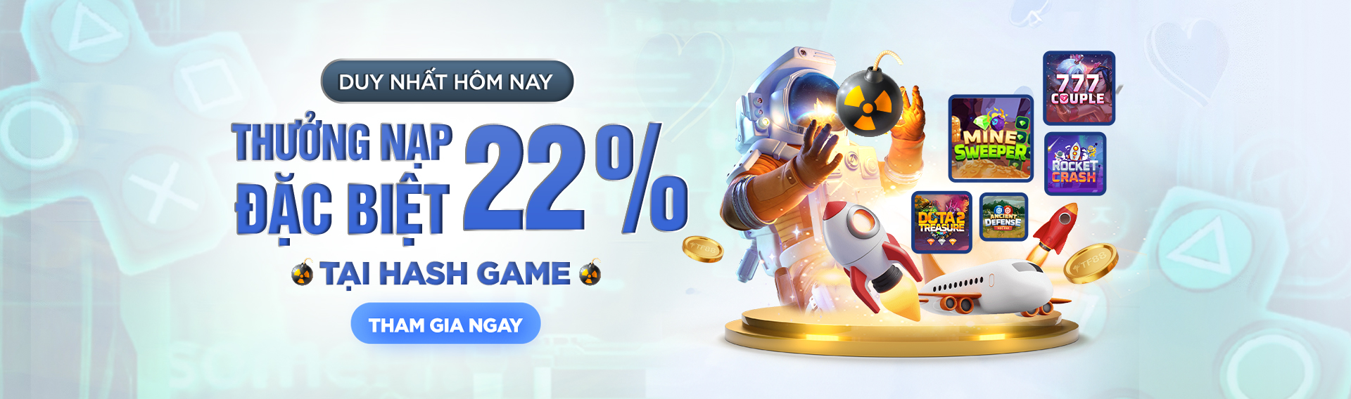 Tf88 thưởng nạp đặc biệt 22%